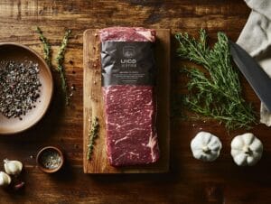 Premium Beef Loin Flat Iron Steak with USDA Label