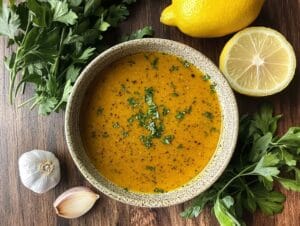 Bottles of lite Italian dressing from different brands displayed on a countertop.