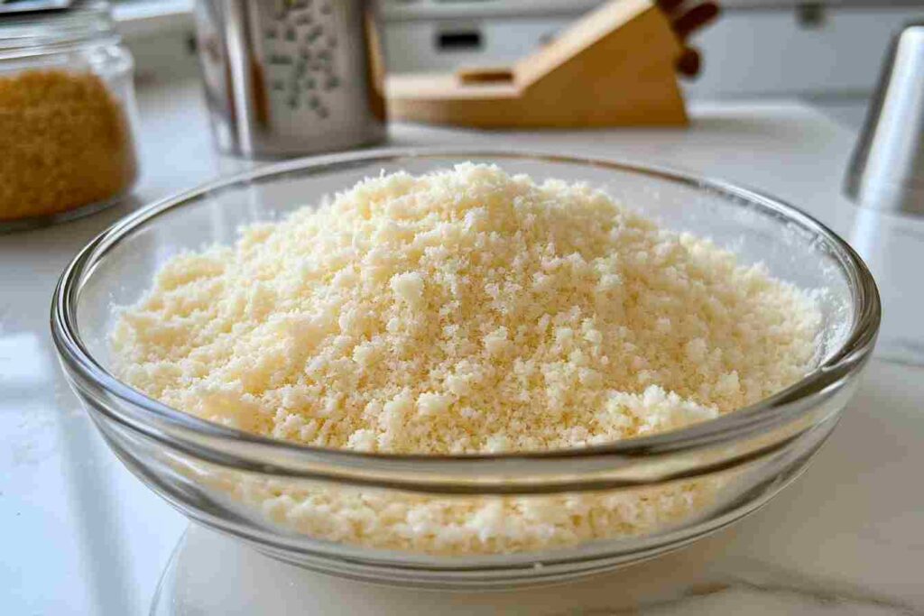 Freshly Grated Parmesan Cheese for Parmesan Garlic Sauce