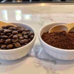 Comparison of whole bean and ground coffee