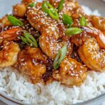 Honey Garlic Shrimp with Chicken Recipe