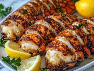 Baked Frozen Lobster Tails with Garlic Butter