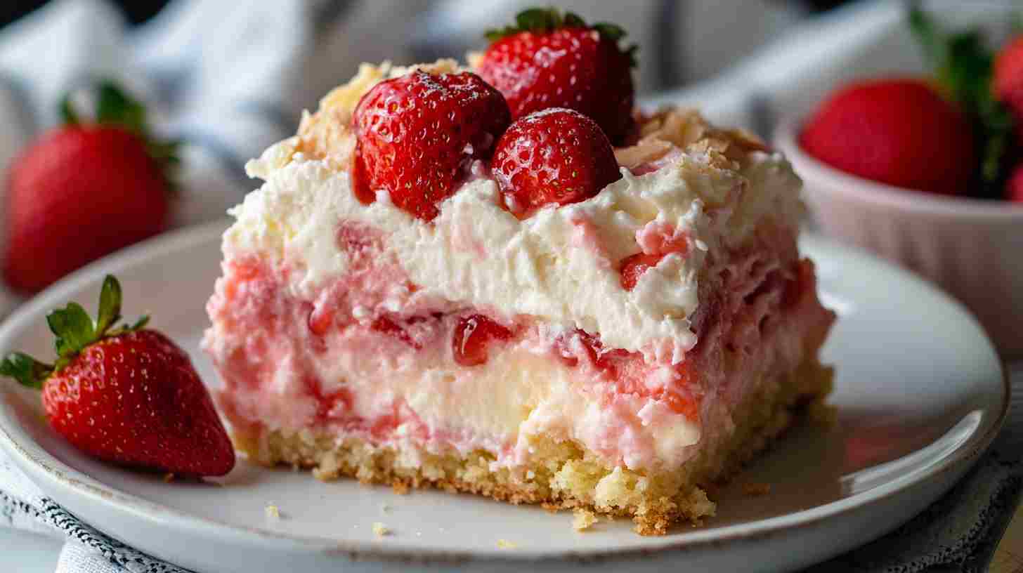 Easy Strawberry Cheesecake Dump Cake
