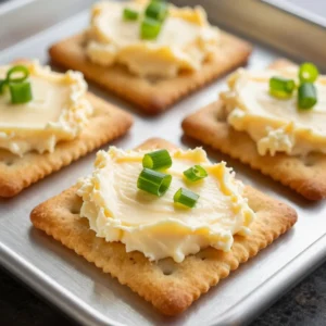 A delicious cheeseball made with chipped beef, garnished with herbs and served with crackers